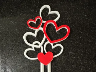 Plant Support Stake 7 Hearts