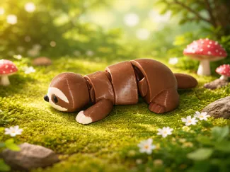Flexi Sloth – Articulated Print-in-Place Sloth Toy