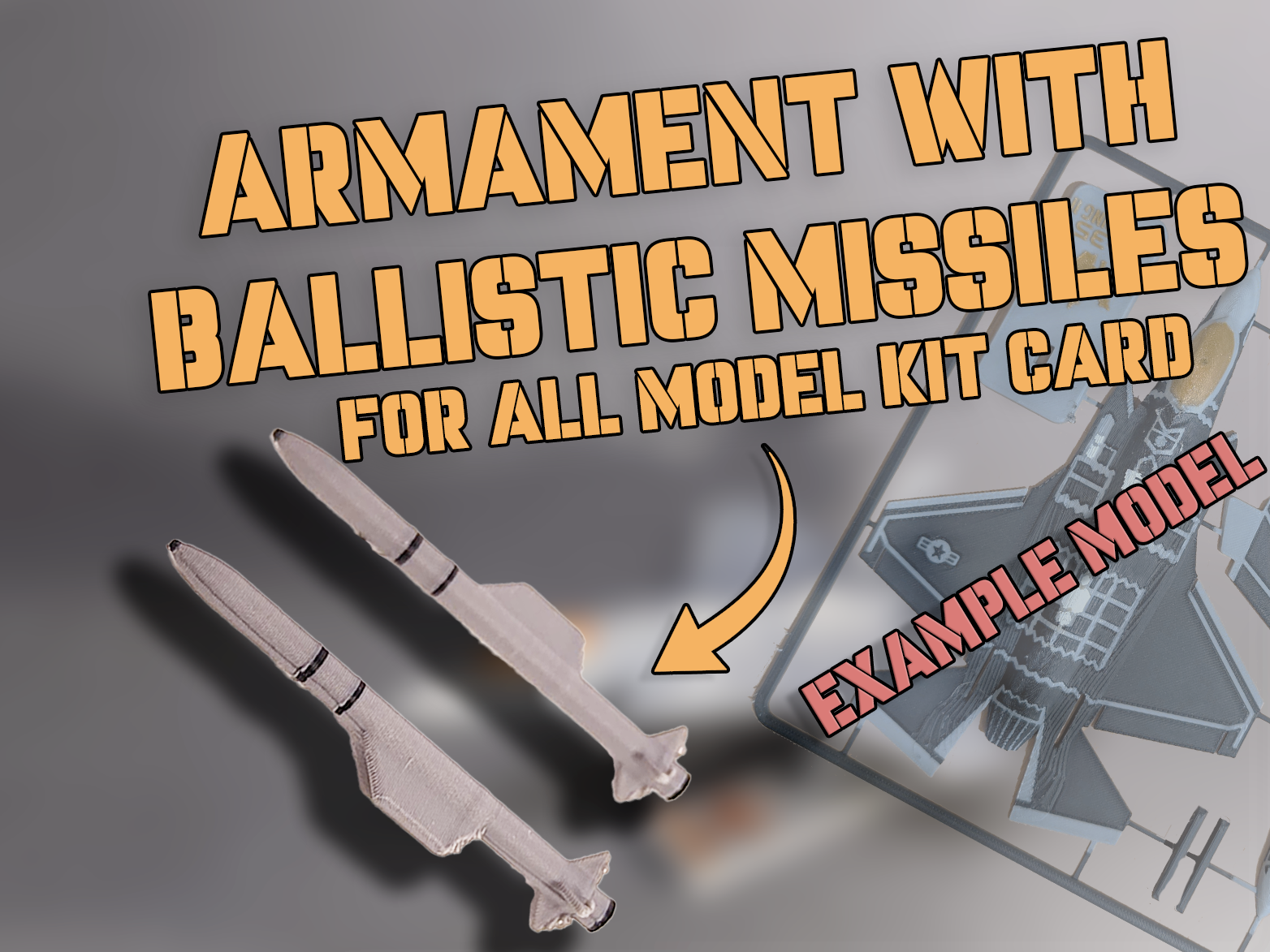 Ballistic Missiles for all airplane model kit card