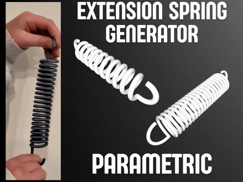 Extension Spring Generator - Parametric