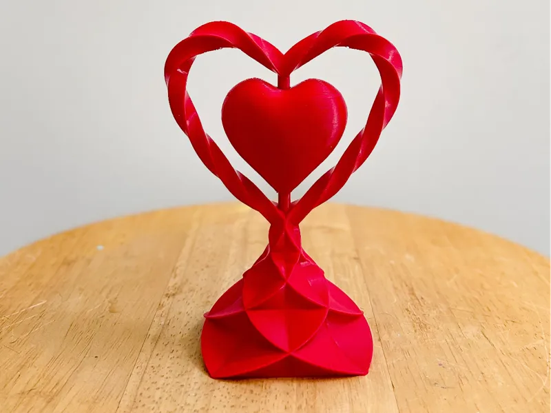 Valentines Spinning Heart (Print in Place)