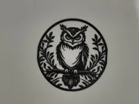 Silhouette de hibou — déco murale — photo 2