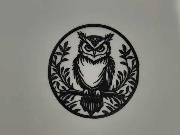 Silhouette de hibou — déco murale