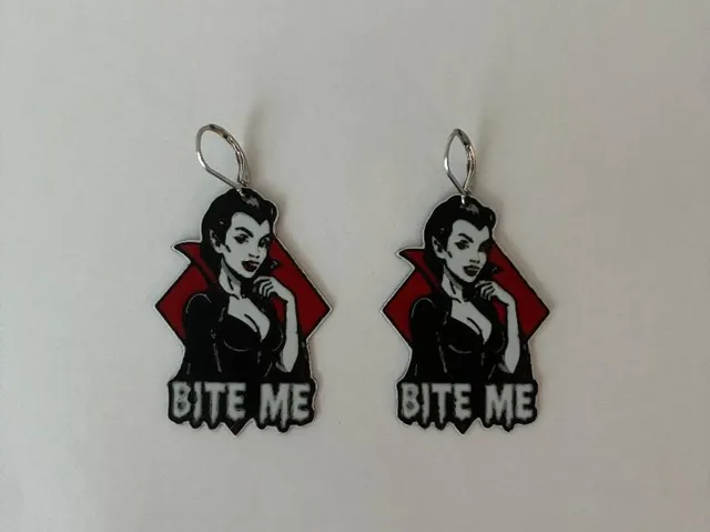 Vampire woman, Dracula earrings