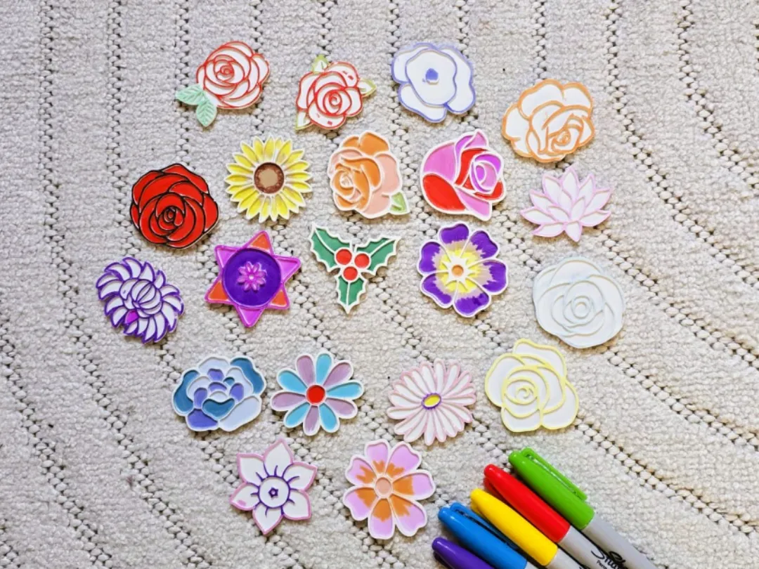 Set de coloriage fleurs - fête des mères