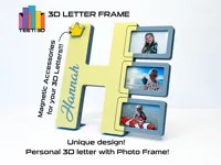 Letter H with photo frame
