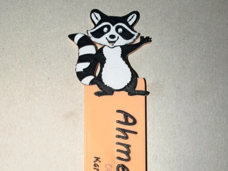 Lesezeichen Waschbär