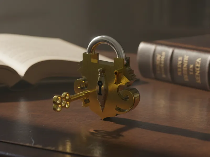 Vintage Ornate Padlock – Treasure Chest Lock