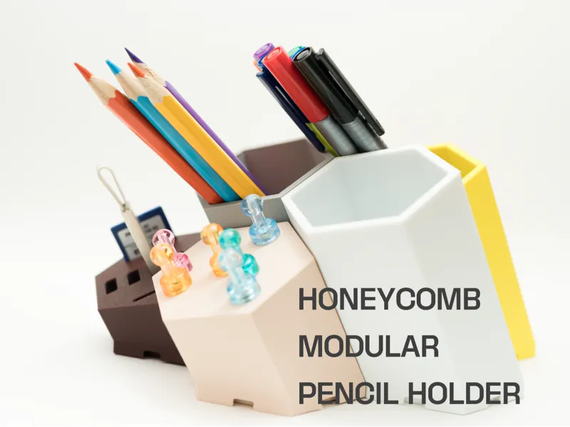 Honeycomb Modular pencil holder