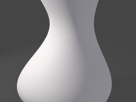 A vase which is not symetrical 