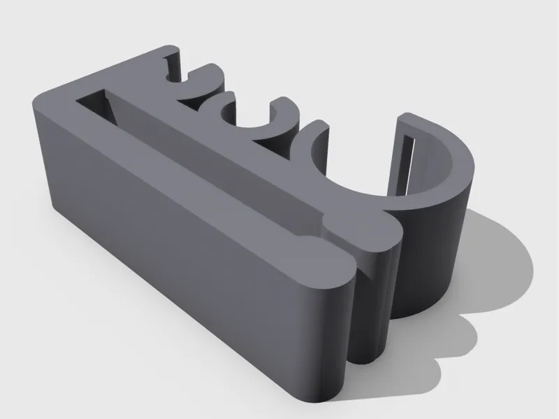 simple triple gauge electrical cable clip