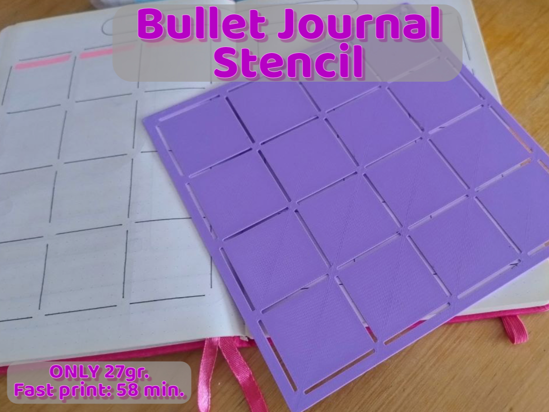 Stencil calendario bullet journal