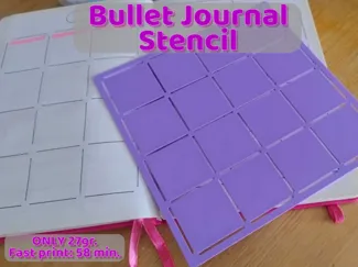 Stencil calendario bullet journal