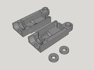 Linear actuator housing for KX-080