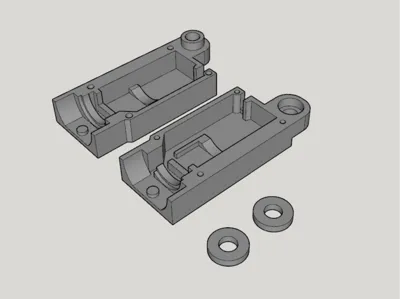 Linear actuator housing for KX-080