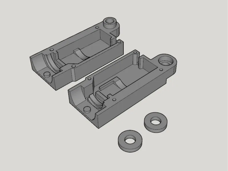 Linear actuator housing for KX-080