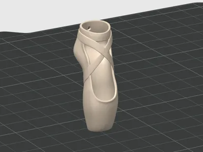 Ballet Shoe Keychain