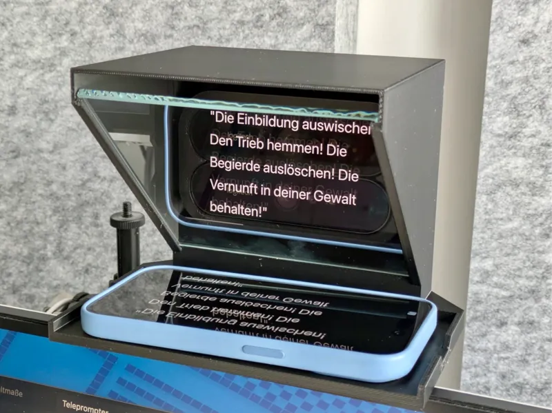 Smartphone Teleprompter for Logitech Brio