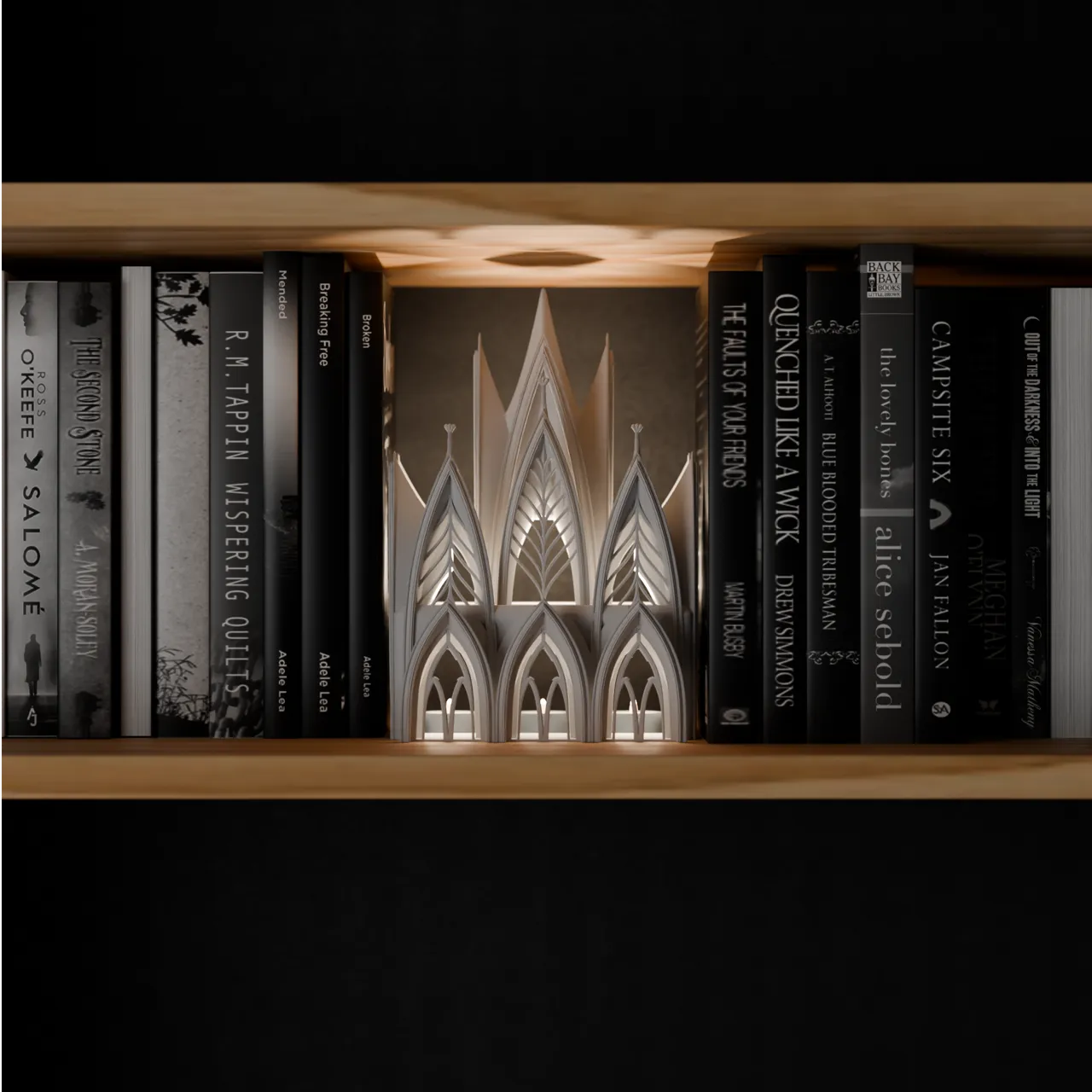 Gothic Cathedral Book Nook Lamp view 3