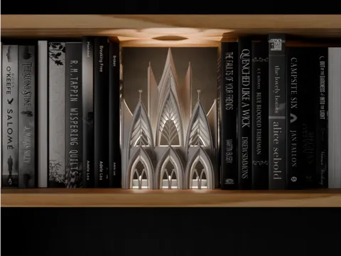 Gothic Cathedral Book Nook Lamp
