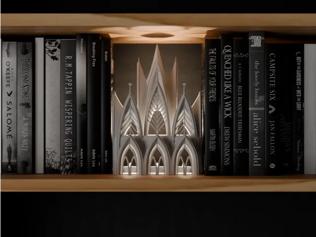 Gothic Cathedral Book Nook Lamp