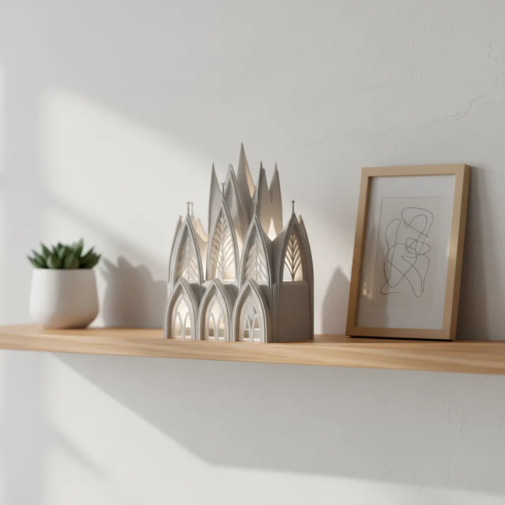 Gothic Cathedral Book Nook Lamp view 4