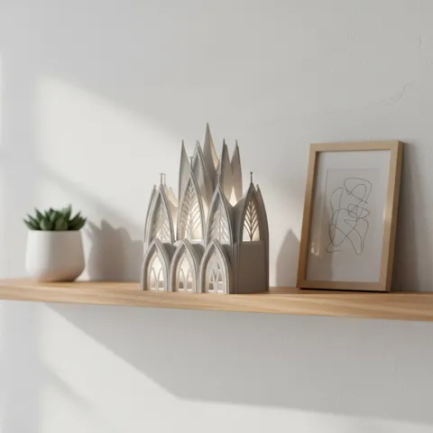 Gothic Cathedral Book Nook Lamp view 4