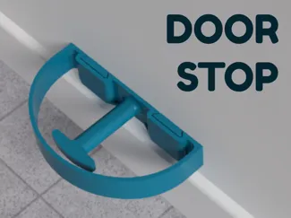 Door stop (wall mounted, removable)