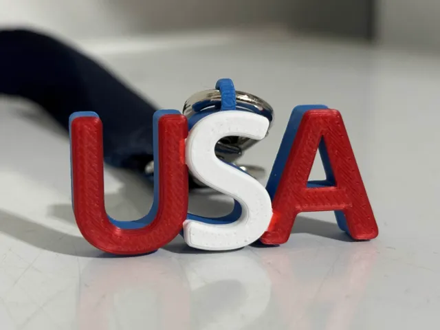 4th of July USA Keychain / Earrings