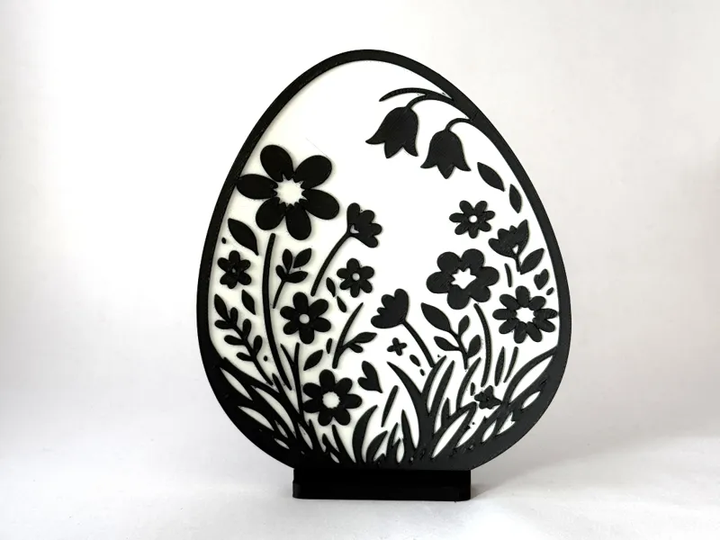 Oster Ei Dekoration Blumenmuster