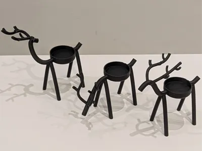 Xmas Reindeer Minimalist Tea Light