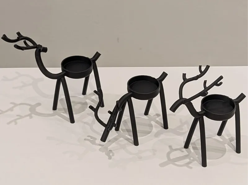 Xmas Reindeer Minimalist Tea Light
