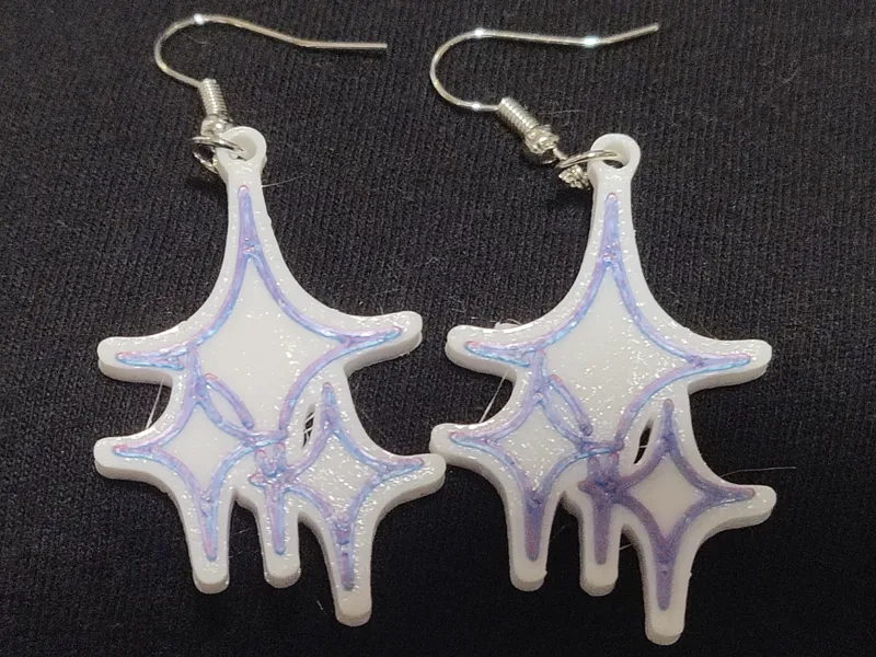 Shimmer/Star Earrings (AMS & No AMS versions)