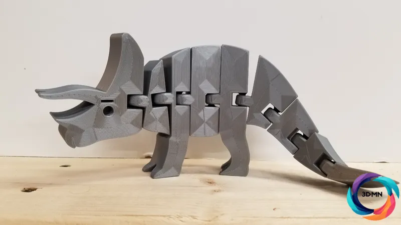 Cute Flexi Triceratops Dinosaur