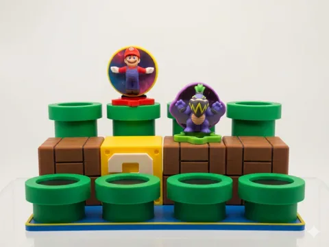 Super Mario Galaxy McDonalds Toy Stand