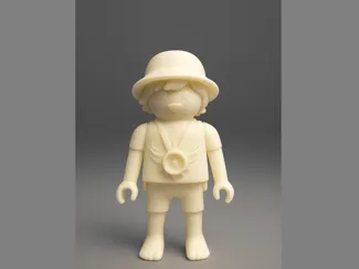 Playmobil-Stil Figur mit Medallion