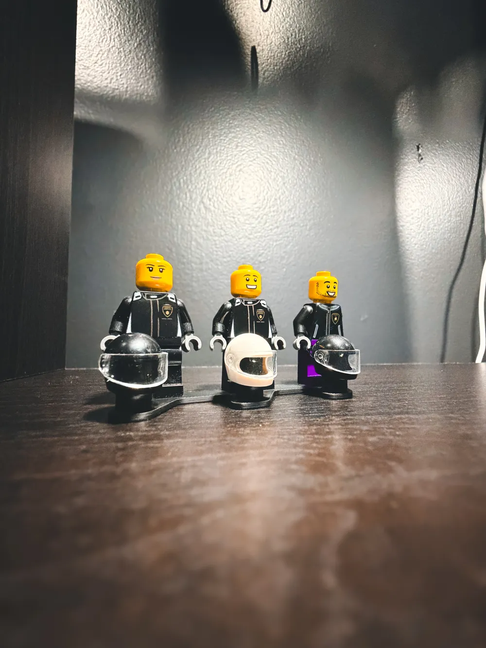 Minifig and Helmet Display Stand - Free 3D Print Model - MakerWorld