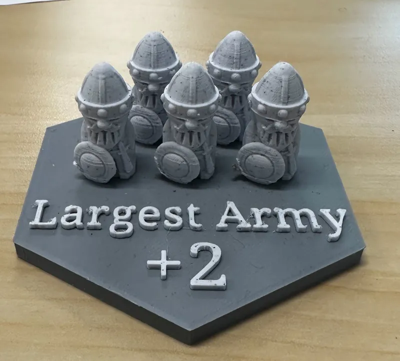 Catan Longest & Largest Trophies