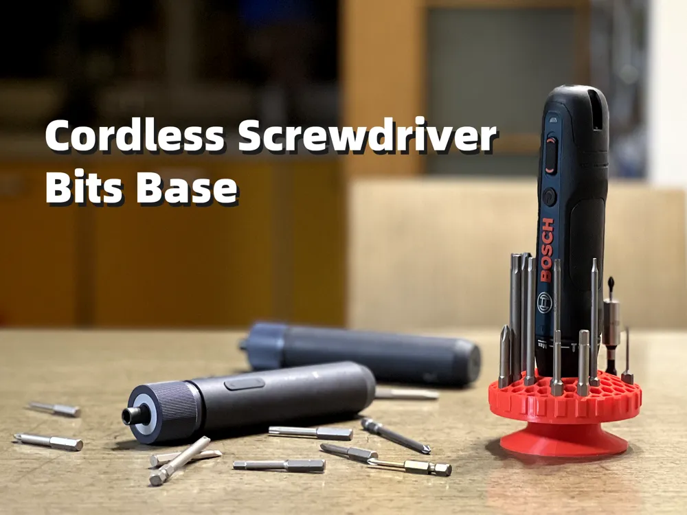 Cordless Screwdriver Bits Base by wuguigui MakerWorld: Download Free 3D ...