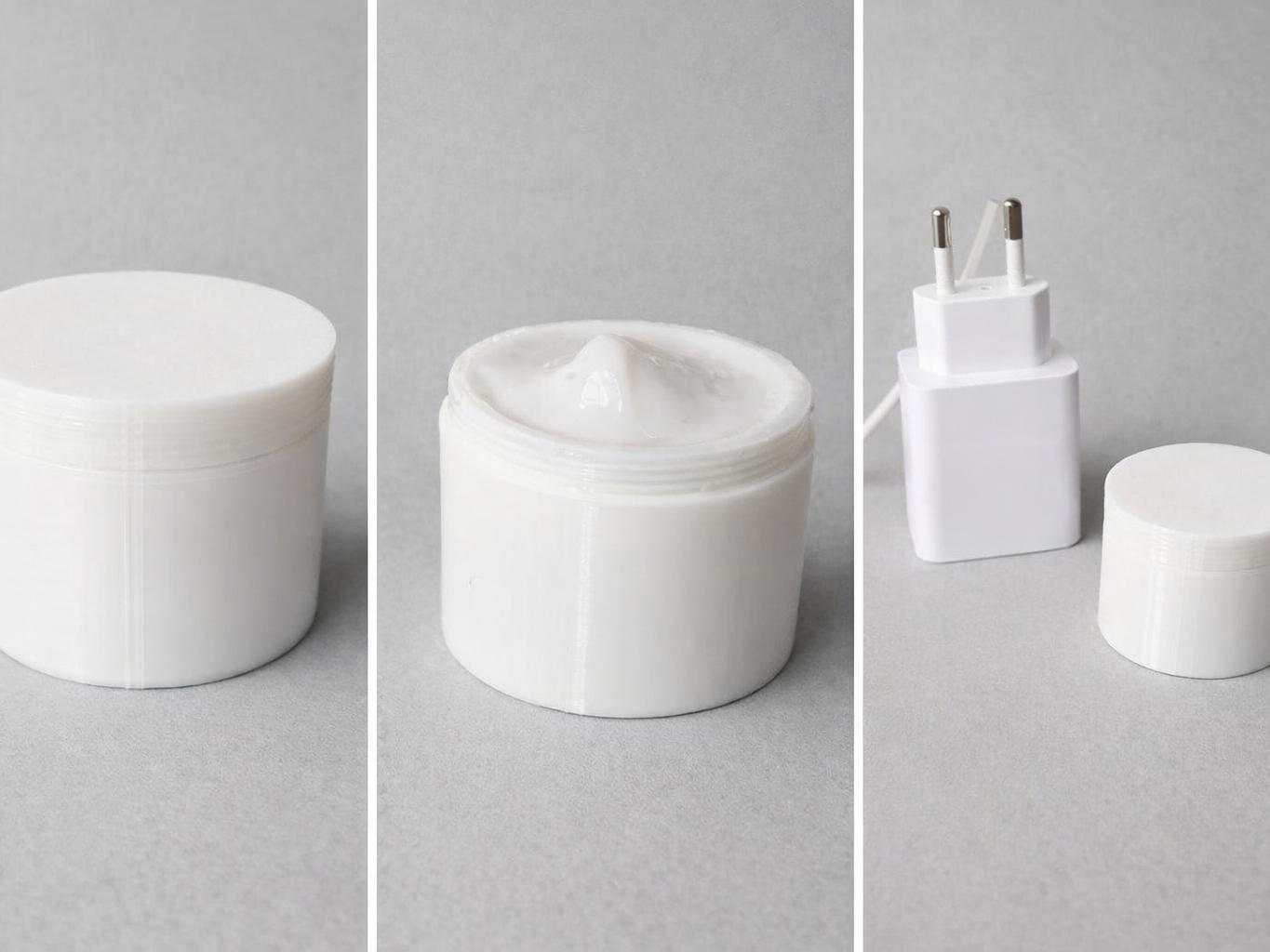 Mini Cream / Pill Jar – 3 Lid Variants Travel Case