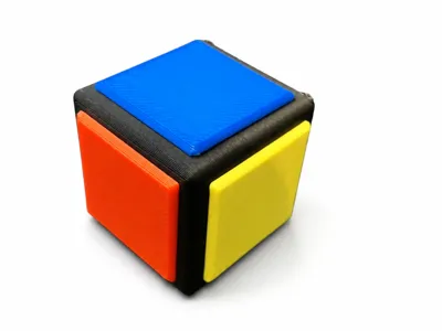 1x1x1 Rubik's Cube Assembly is just gluing! (AMS not required)