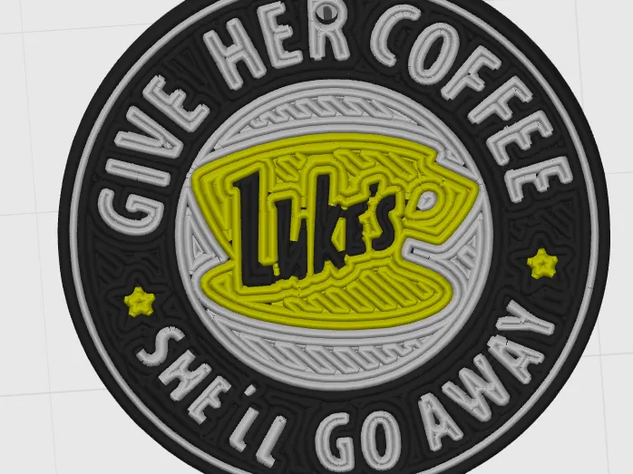 Luke's Diner Gilmore Girls Keychain