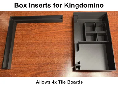 Kingdomino Box Inserts to fit 4 Tile Boards