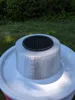 Faster print, less filament, added grid to funnel / dome