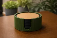Cork Coaster Holder - 8 Coasters