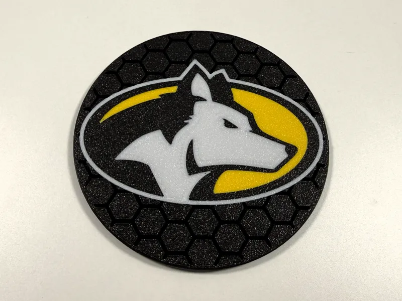 Michigan Tech Huskies Hex Coaster