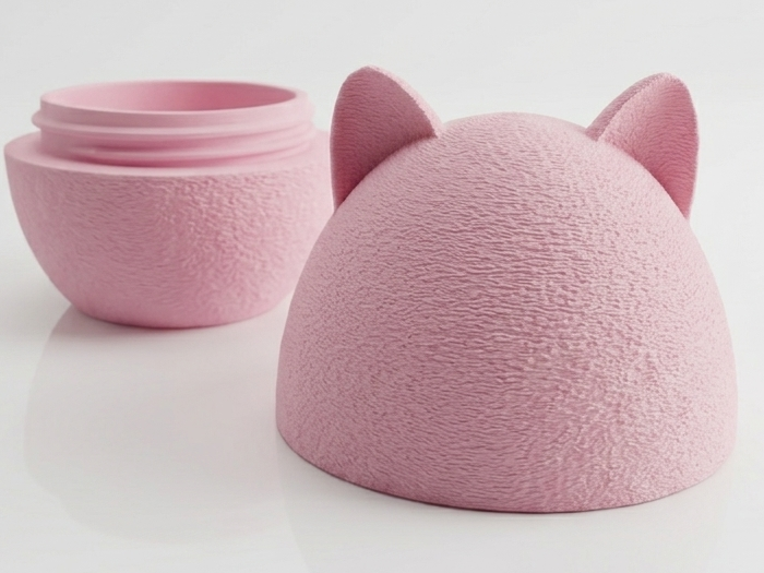 Easter box, egg with cat ears