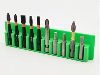 Quick release hex screw driver bit set holder
