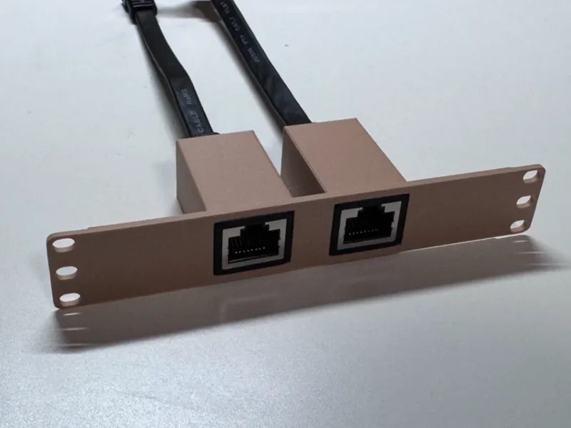Lab Rax Rack for 2 RJ45 extender cables