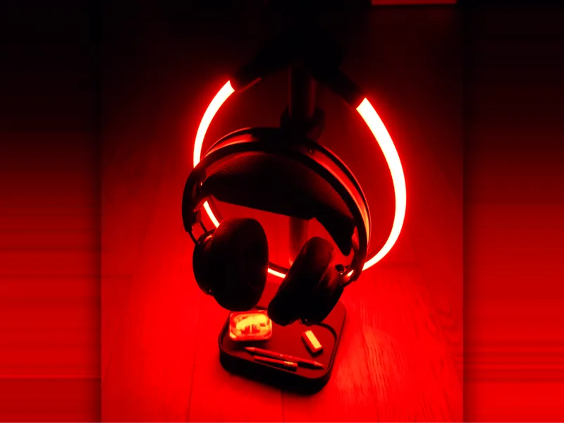 Headphone stand - IKEA SMÅSNÖRE LED